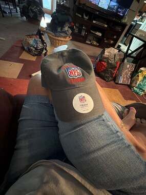 Stranger Things x NFL Collaboration Grey Adjustable Strapback Hat